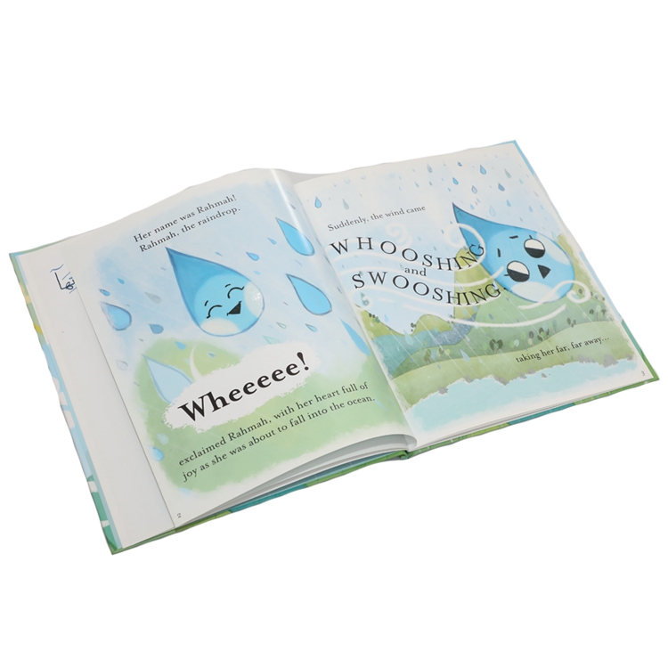 hardcover book with glitter text pages