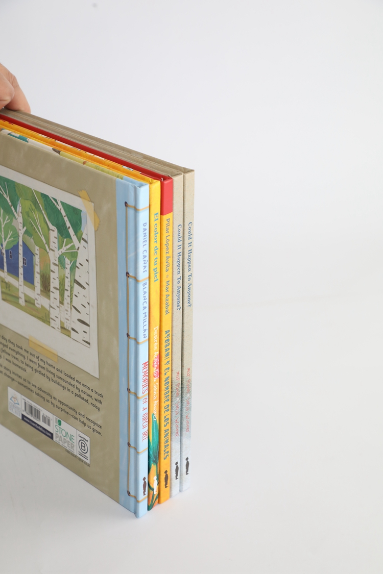 story hardcover stone paper book 