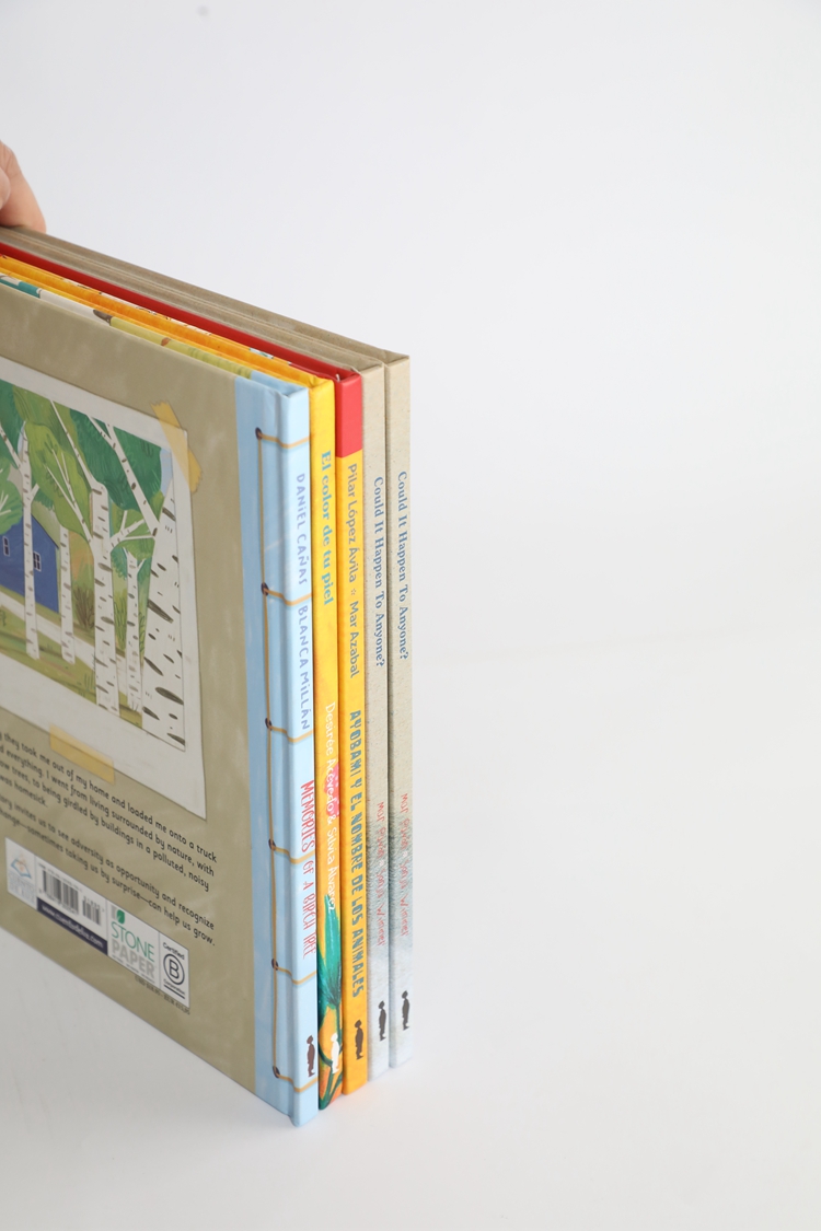 story hardcover stone paper book 